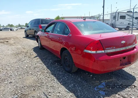 2008 Chevrolet Impala Ls from USA, damaged, VIN 2G1WB58K381345801